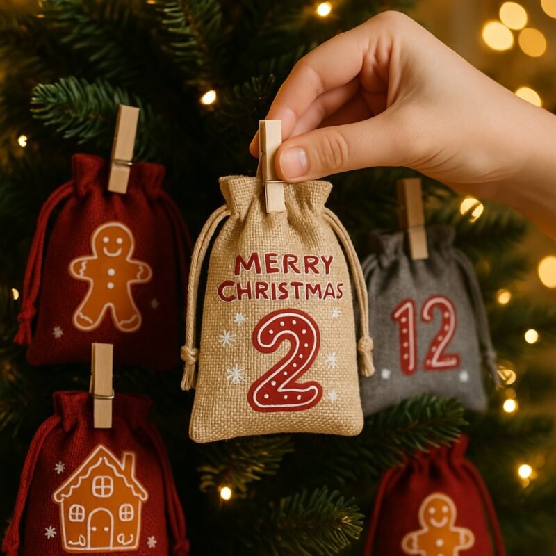 Adventskalender Säckchen Deko