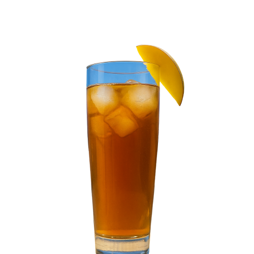 Eistee Mango Maracuja freigestellt Eistee Mango Maracuja freigestellt